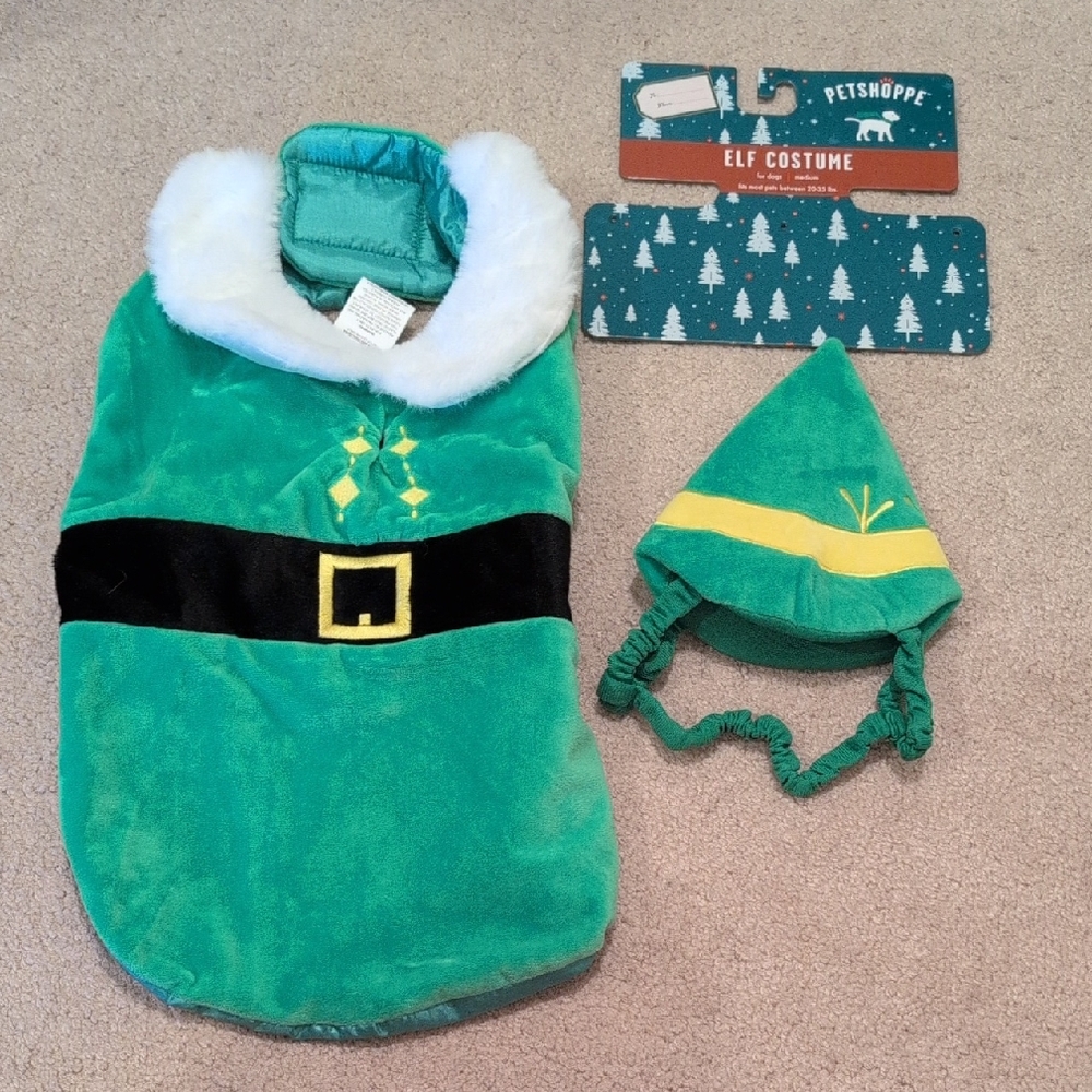 Elf Costume for Dogs - Green